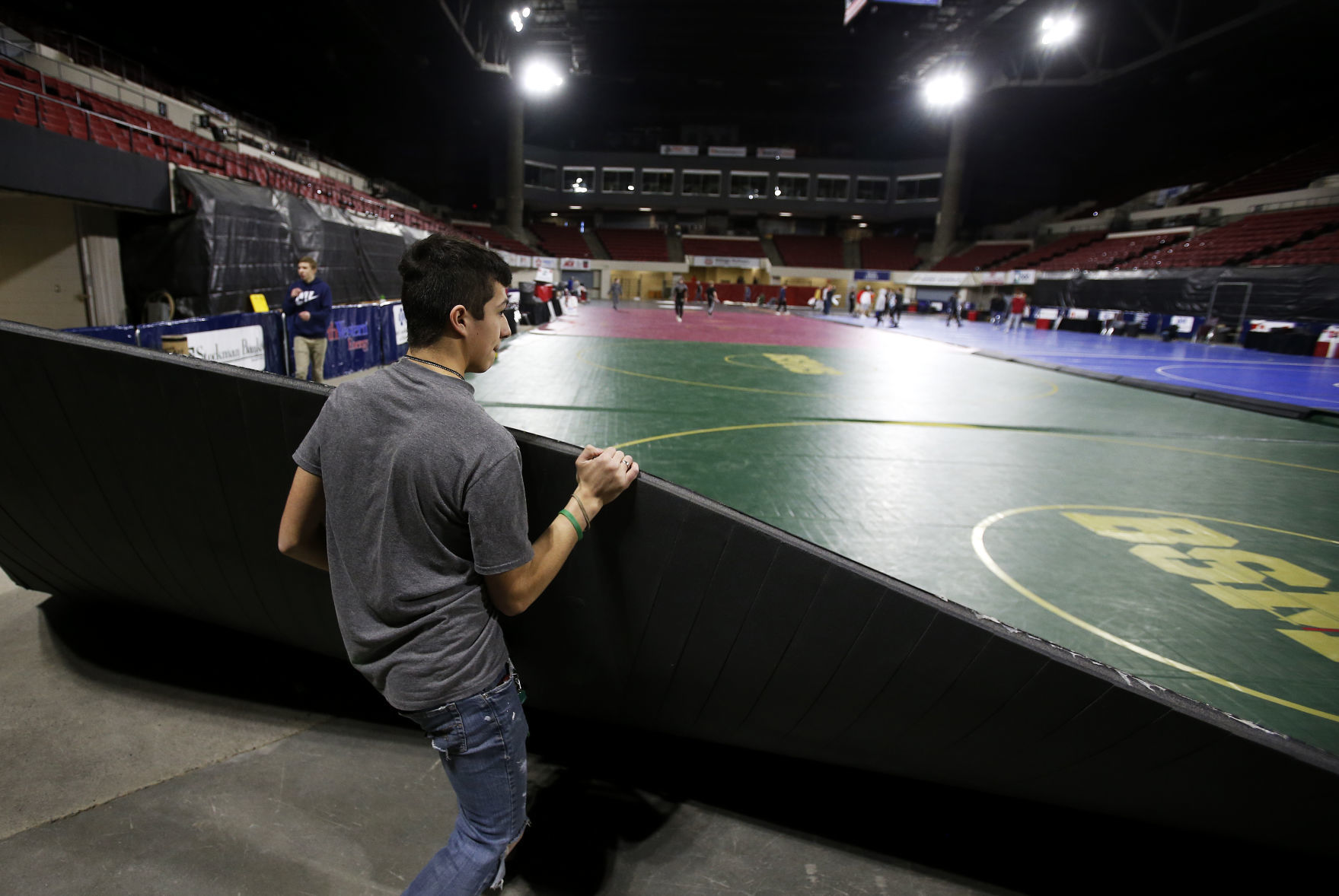 Wrestling tourney setup